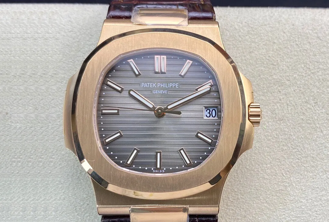 Patek Philippe Nautilus 5711R-001 PPF Factory 1:1 Best Edition Replica Watch V4 Brown Dial Swiss Cal.324 SC